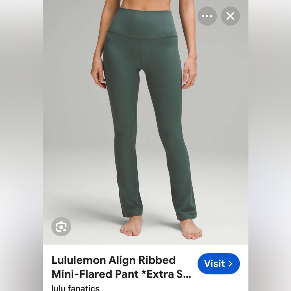 lululemon align Green flare Leggings and top